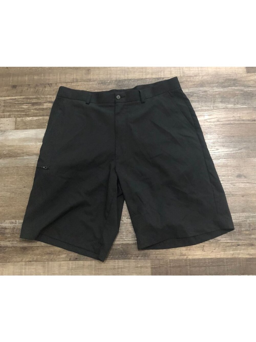 Grandslam Golf Mens Size 36 Black Flat Front Casual Chino Shorts
